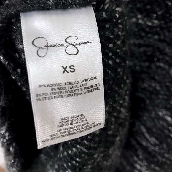 Jessica Simpson Black Crewneck Sweater Size XS - Picture 3 of 6